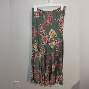 Lola P Floral Maxi Skirt.